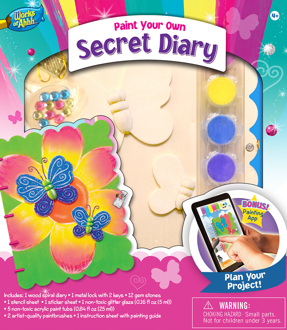 21639.02 Mermaid Secret Diary Classic Wood Paint Kit