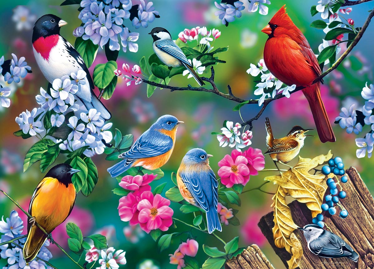 31977 Songbird Collage Puzzle - 1000 Piece