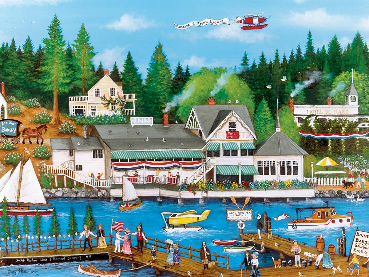 Master Pieces 31986 Homegrown Roche Harbor Puzzle - 750 Piece
