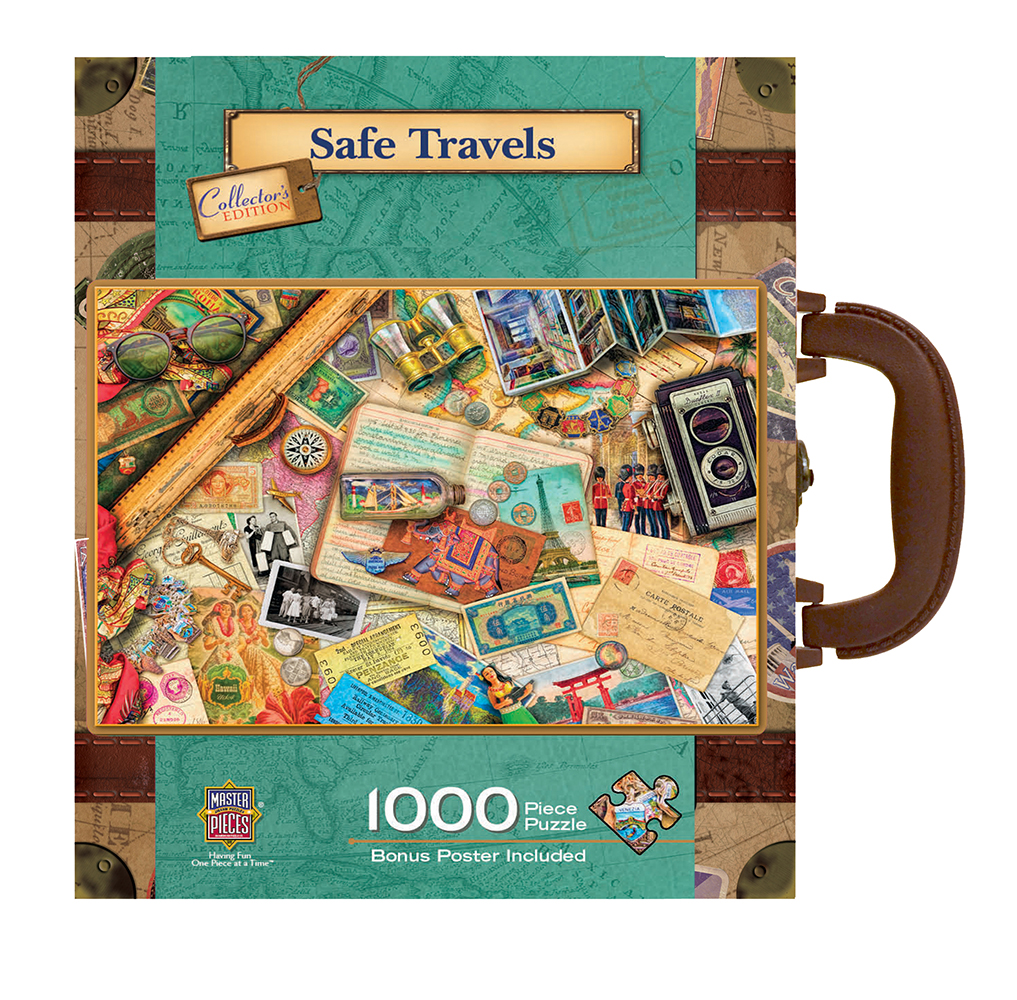 71670 19.25 X 26.75 In. Suitcase Safe Travels Jigsaw Puzzle - 1000 Piece