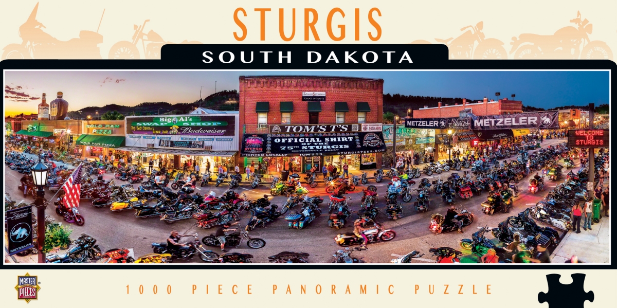 71726 13 X 39 In. Cityscapes Sturgis Panoramic Jigsaw Puzzle - 1000 Piece