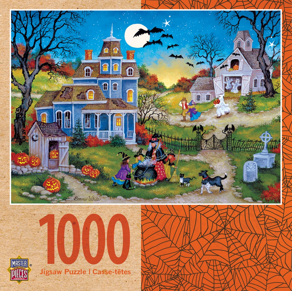 71823 19.25 X 26.75 In. Bonnie White Halloween Three Little Witches Jigsaw Puzzle - 1000 Piece