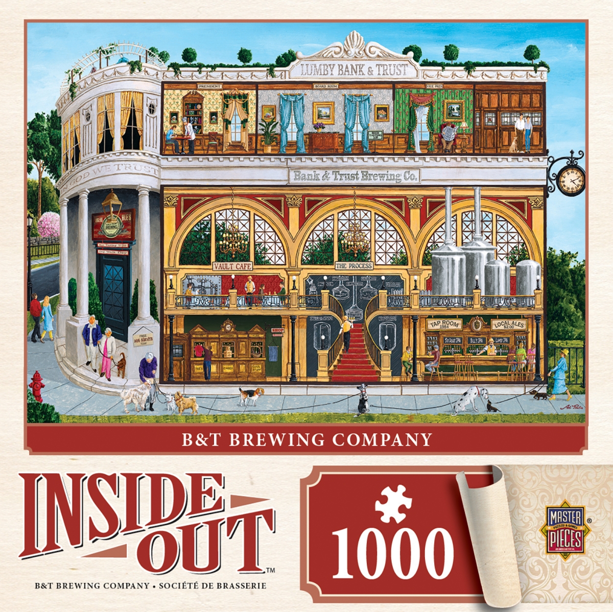 71835 19.25 X 26.75 In. Art Poulin Inside Out B&t Brewing Company Jigsaw Puzzle - 1000 Piece