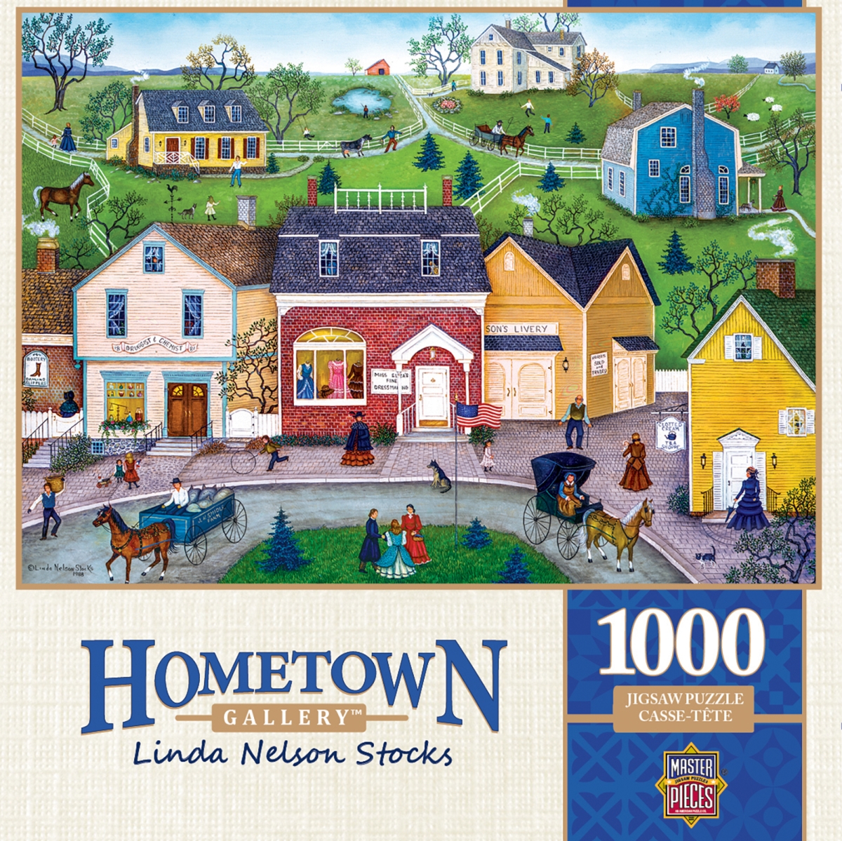 71934 19.25 X 26.75 In. Hometown Gallery The Dress Shop Jigsaw Puzzle - 1000 Piece