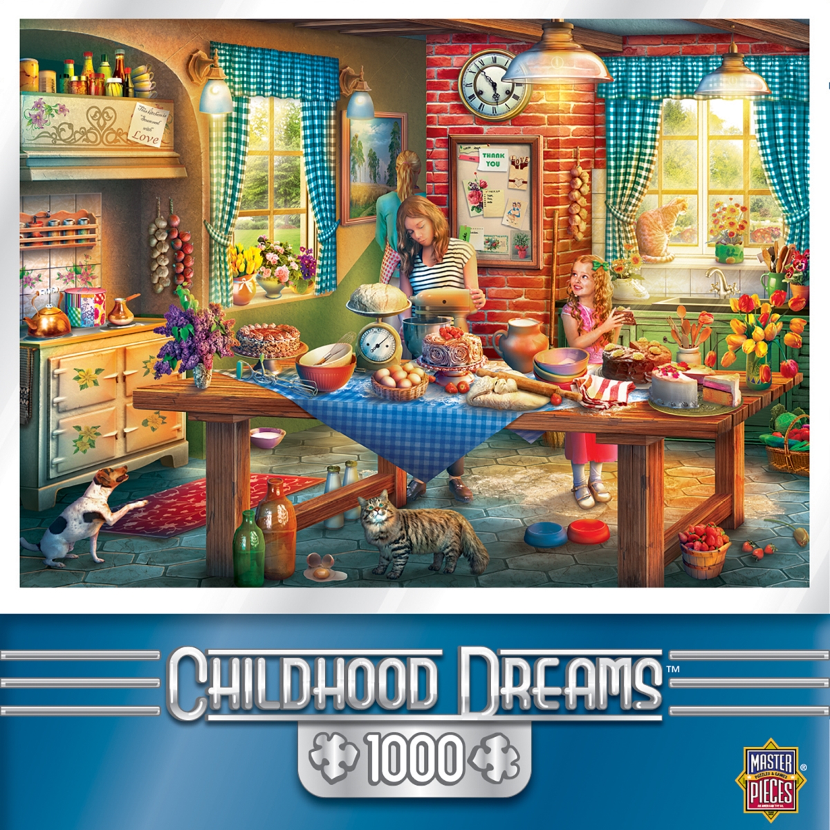 71943 19.25 X 26.75 In. Childhood Dreams Baking Bread Jigsaw Puzzle - 1000 Piece