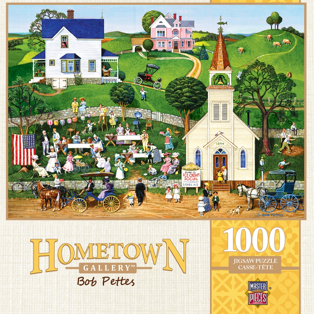 71956 19.25 X 26.75 In. Hometown Gallery Strawberry Sunday Jigsaw Puzzle - 1000 Piece