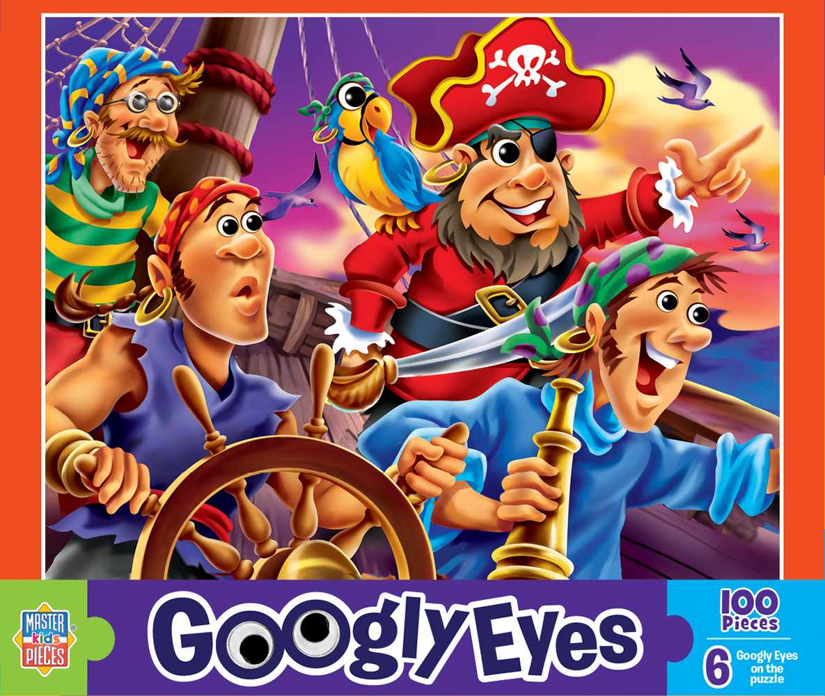 11596 11.5 X 15 In. Googly Eyes Pirates Puzzle Kids Puzzle - 100 Piece