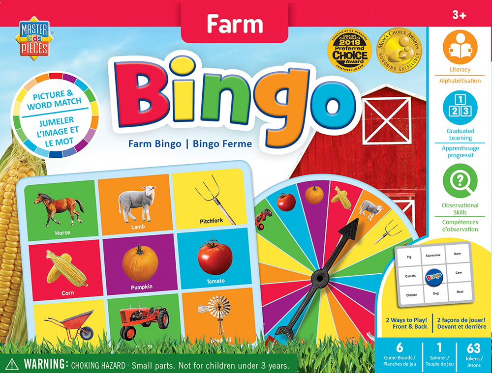 11813 Educational Farm Bingo Game