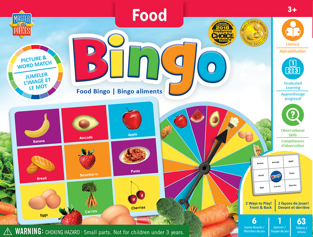 11814 Educational Food Bingo Game