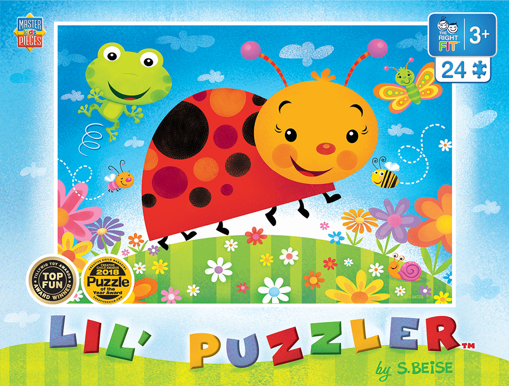 11825 14 X 19 In. Lil Puzzler Right Fit Bug Buddies Jigsaw Puzzle - 24 Piece