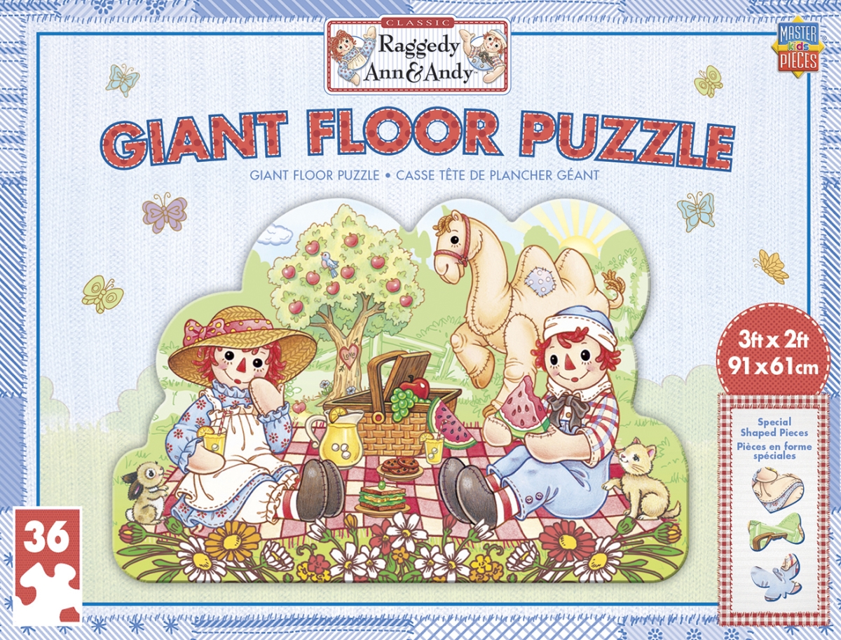 11840 3 X 2 Ft. Raggedy Ann & & Y Giant Floor Puzzle, Extra Large - 36 Piece