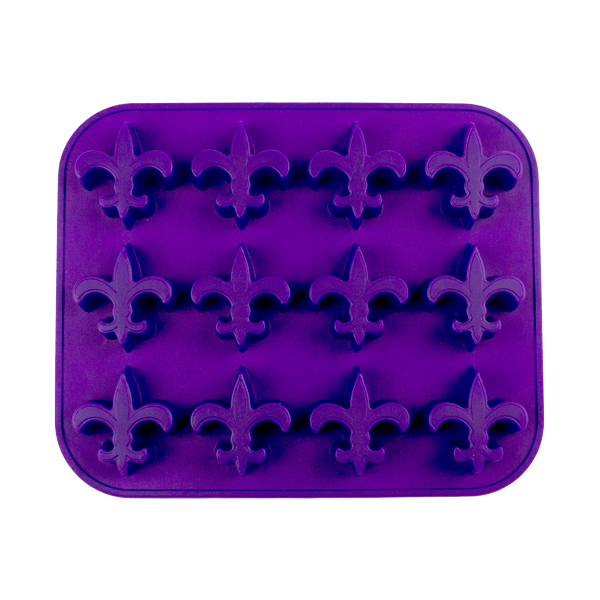 Fdlp003 Fleur De Lis Ice Tray & Candy Mold - Purple