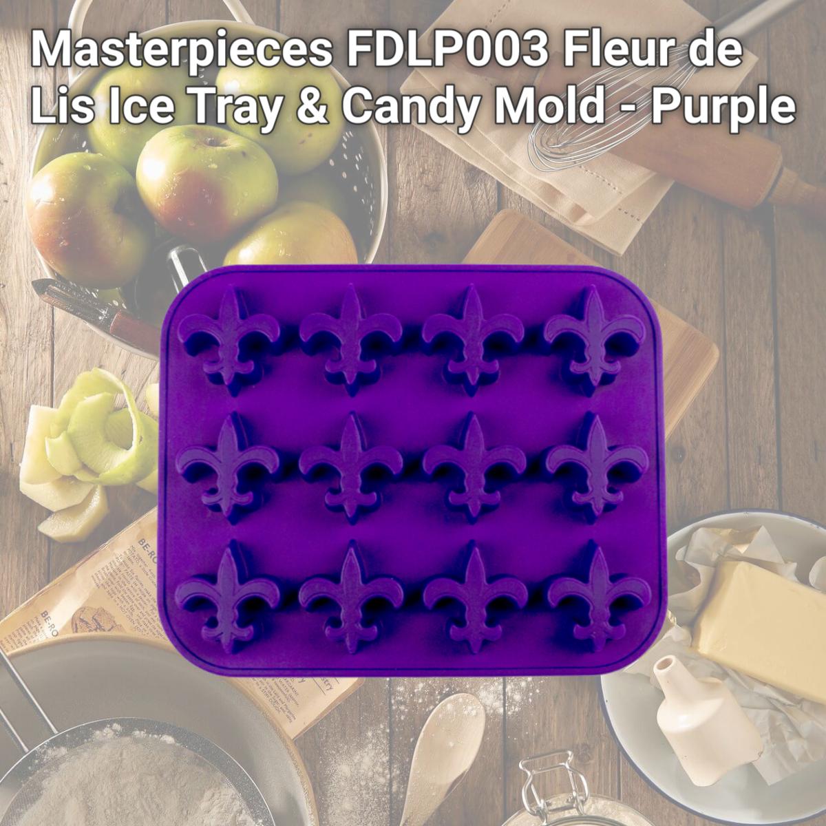 Picture of Masterpieces FDLP003 Fleur de Lis Ice Tray & Candy Mold - Purple