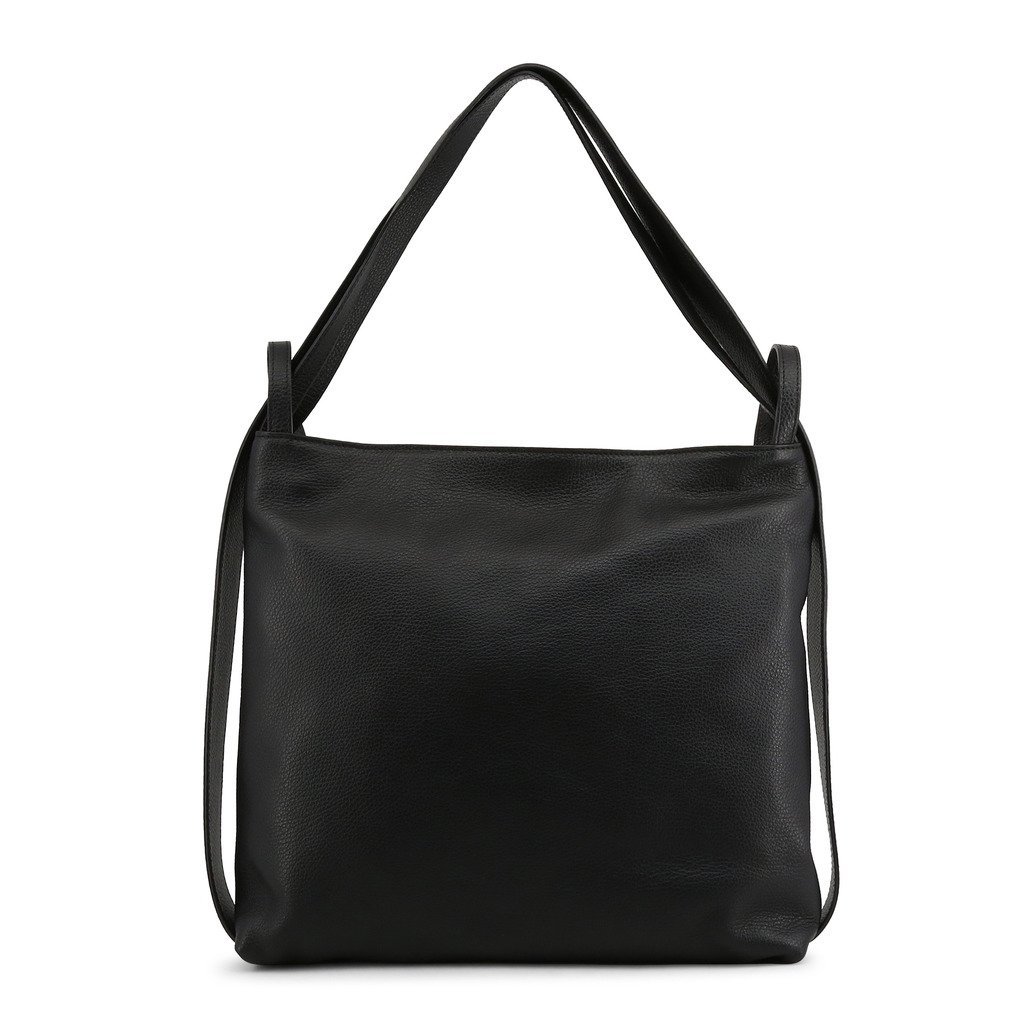 Maddalena-nero-black-nosize Maddalena Womens Leather Shoulder Bag - Nero Black