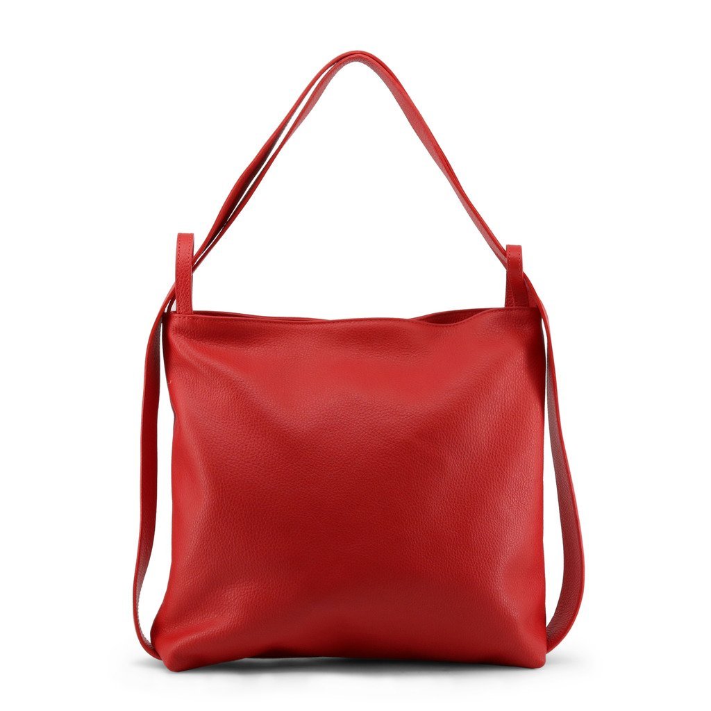 Maddalena-rosso-red-nosize Maddalena Womens Leather Shoulder Bag - Red
