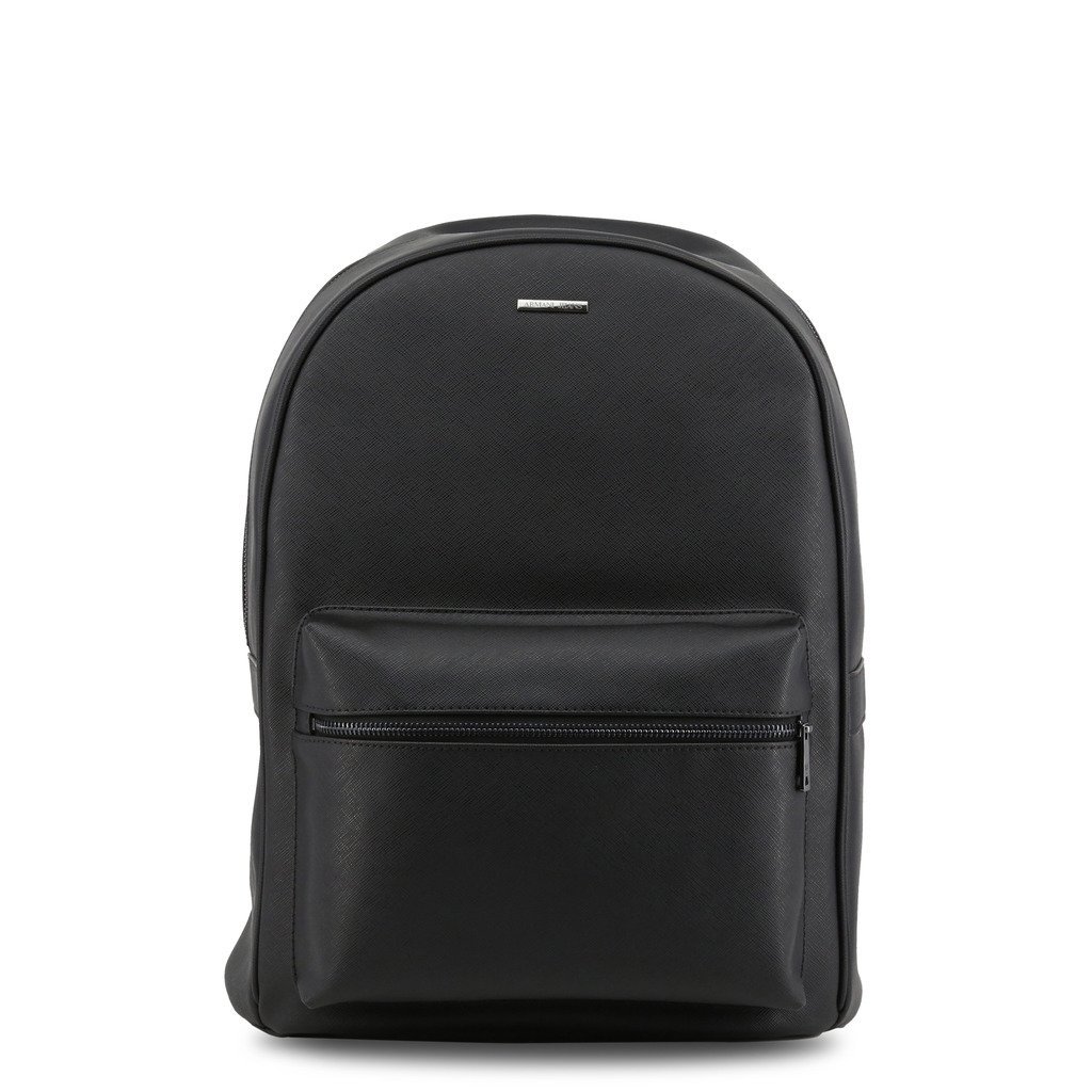 932523-cd991-00020-black-black-nosize Mens Synthetic Leather Rucksack Backpack - Black