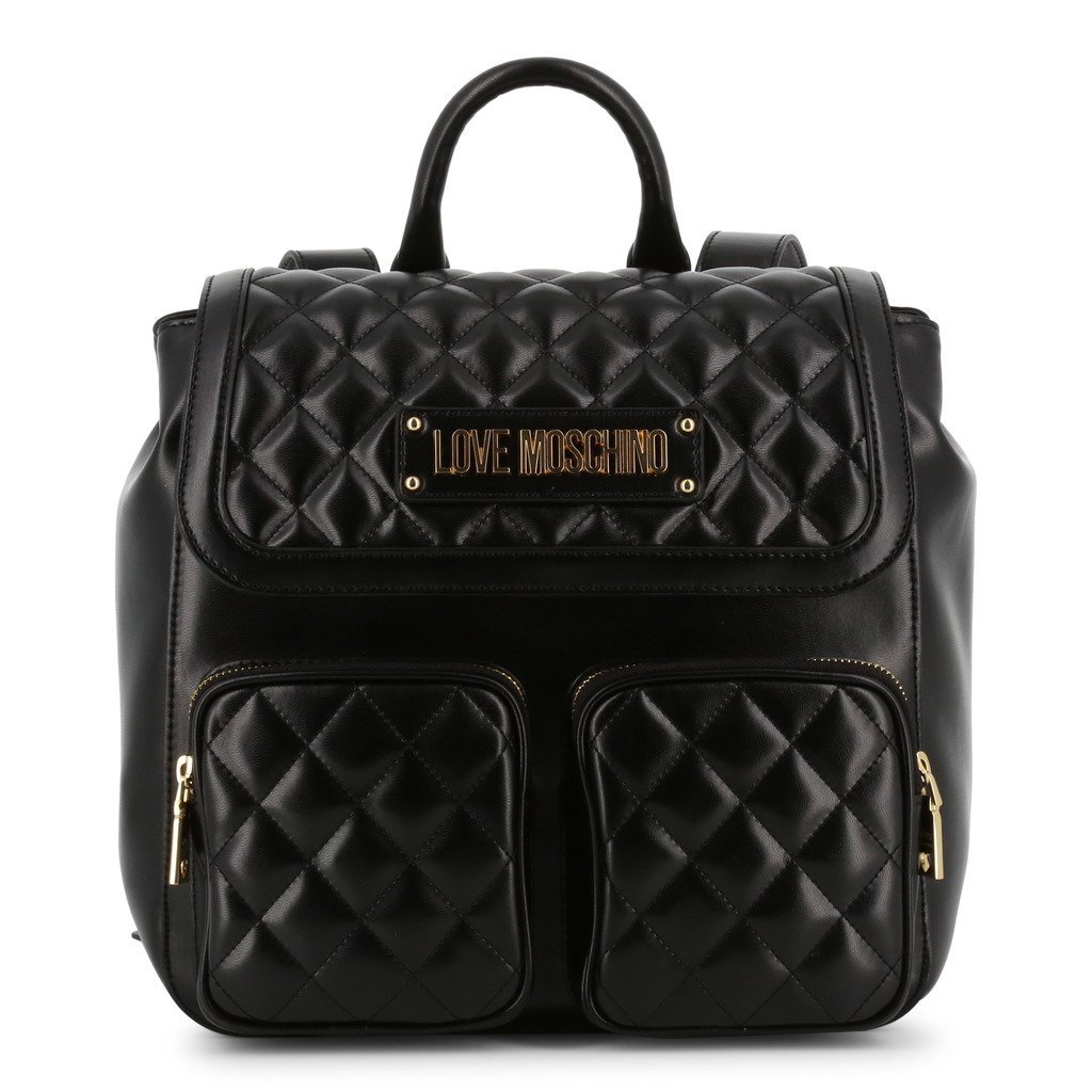 Jc4207pp07ka-0000-black-nosize Womens Synthetic Leather Magnetic Rucksack Backpack - Black