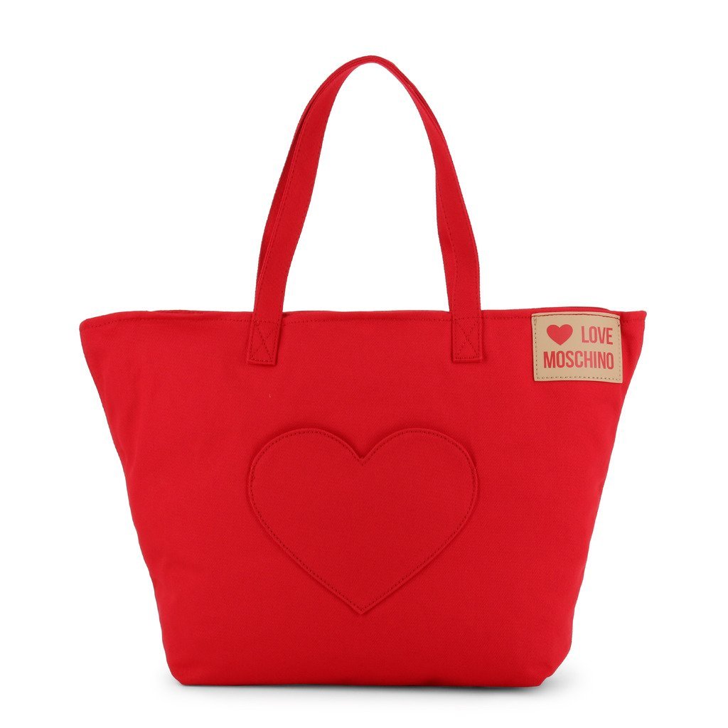 Jc4249pp07kg-050a-red-nosize Womens Fabric Shopping Bag - Red