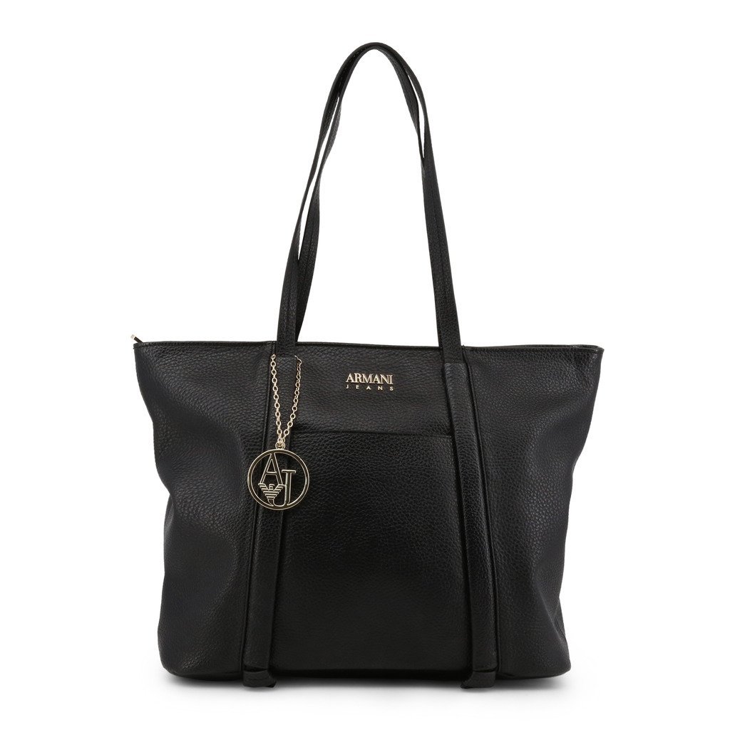 922341-cd813-00020-black-black-nosize Womens Synthetic Leather Shopping Bag - Black