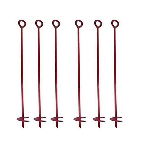 713049952390 30 X 3 In. Red Earth Anchor - Pack Of 6