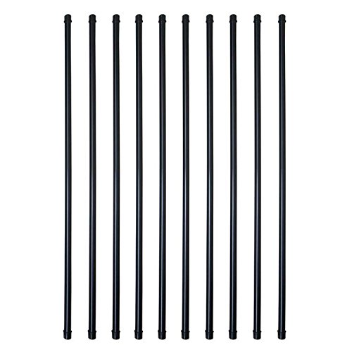 713049952642 26 X 0.75 In. Black Coated Steel Round Stair Baluster, Pack Of 10