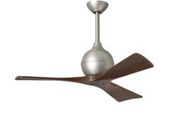 Ir3-bn-bw-42 60 In. Three Bladed Paddle Fan In Brushed Nickel