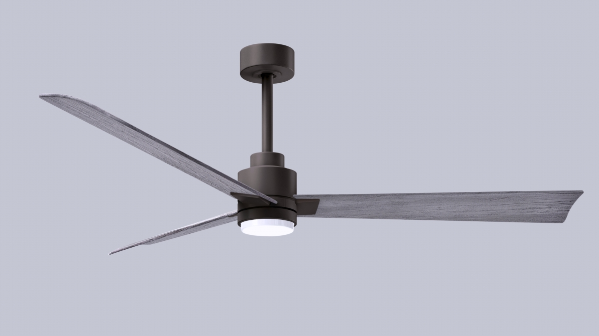 Picture of Atlas AKLK-TB-BW-56 56 in. Alessandra 3-Blade Transitional Ceiling Fan with Barnwood Blades&#44; Textured Bronze