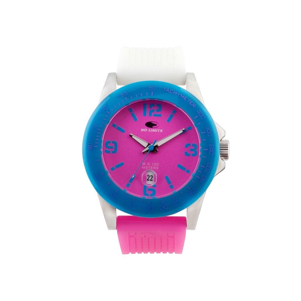 Nlt30002-kahuna-pink-white-1001-pink-nosize Pink White Unisex Watch