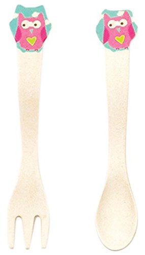 Tf0808of Owl Spoon & Fork, Pack Of 2