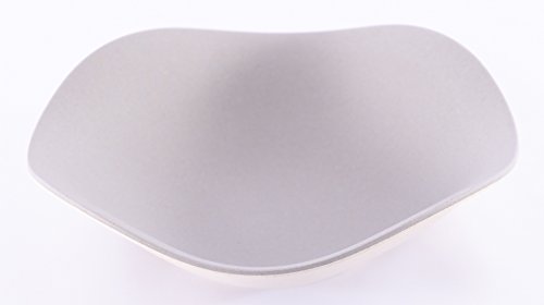 6 In. Two Tone Low Bowl, Natural & Dove - Pack Of 4