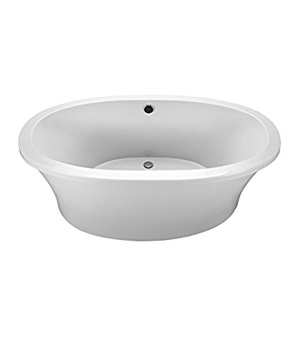 R6636ofs-b Center Drain Freestanding Soaking Tub - Biscuit