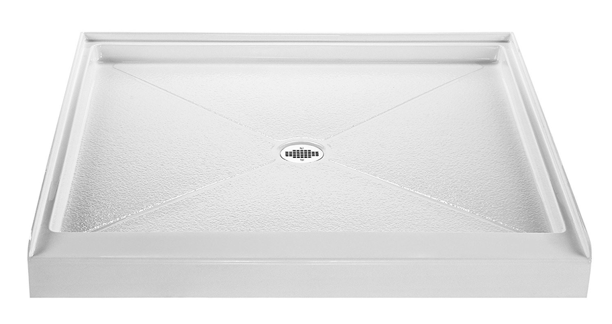 36 X 36 In. Shower Base With Center Drain, White
