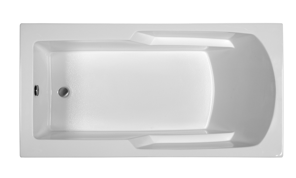 R6634erra-w Rectangular End Drain Air Bath, White - 65.75 X 33.75 X 19.5 In.