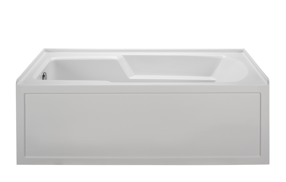 R6030discs-w Integral Skirted End Drain Soaking Bathtub, White - 60 X 30 X 16 In.