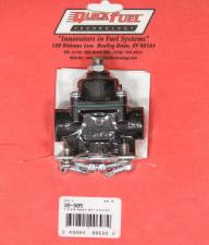 QFT30-805 4.5-9 psi 0.37 in. Inlet & Outlets Aluminum Fuel Inline Pressure Regulator, Black Anodized