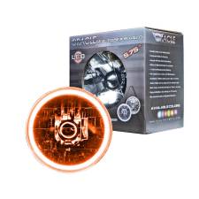 Oracle Lighting Technologies ORA6904-005 5.75 in. OD Halo LED Ring Requires H4 Bulb Sealed Beam Headlight Amber - Glass & Plastic Oracle Lighting Technologies ORA6904-005 5.75 in. OD Halo LED Ring Requires H4 Bulb Sealed Beam Headlight Amber - Glass & Plastic