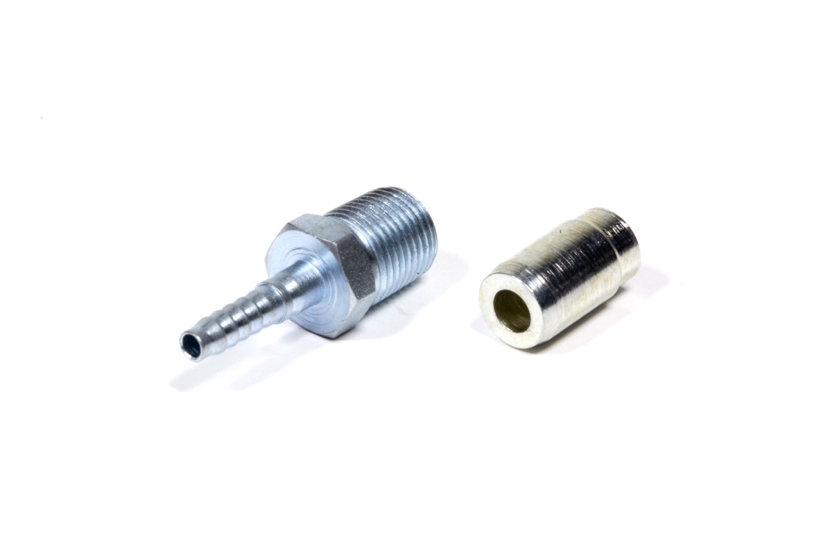 Fragola FRG6006023 No.3 Crimp Fitting No.3 TPFE Hose to 0.125 MPT - Pack of 20 Fragola FRG6006023 No.3 Crimp Fitting No.3 TPFE Hose to 0.125 MPT - Pack of 20