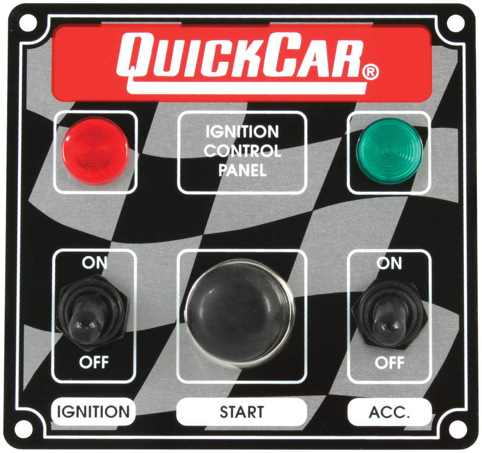 Qrp50-022 Icp01 Ignition Panel - Ignition Switch With Accessory Switch, Start Button & 2 Pilot Lights