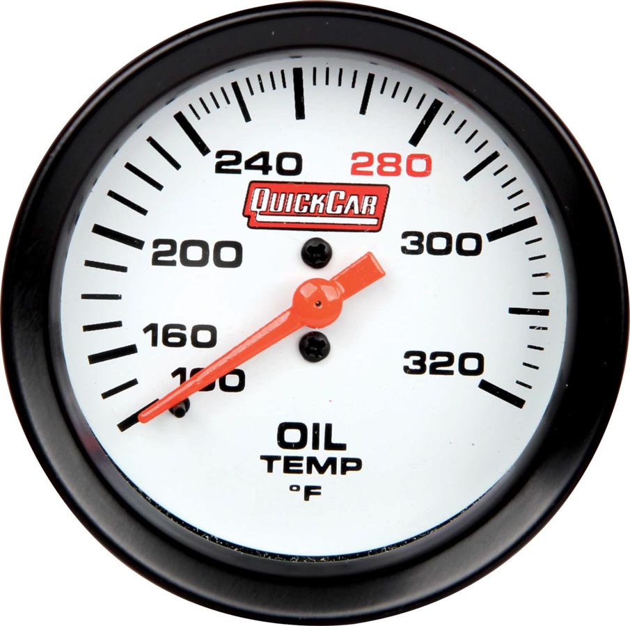 Qrp611-7009 Extreme Oil Temperature Gauge With Built-in Led Warning Light - 2.62 In.