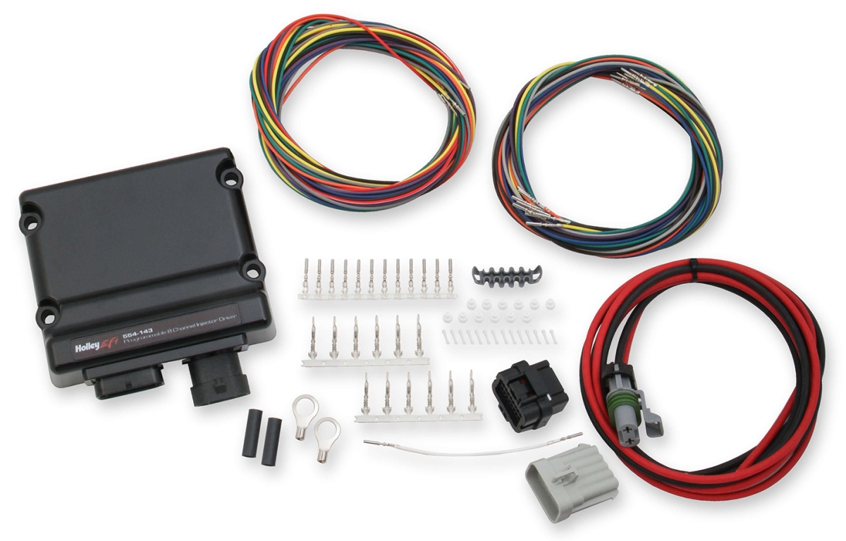HLY554-142  EFI Injector Driver Computer Module with 8 Channel Wiring Harness