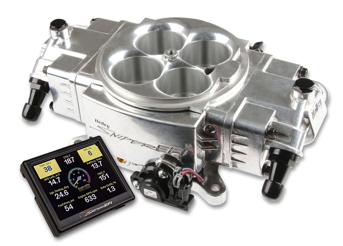 HLY550-870 Sniper Stealth EFI Throttle Body Fuel Injection with Square Bore, Polished