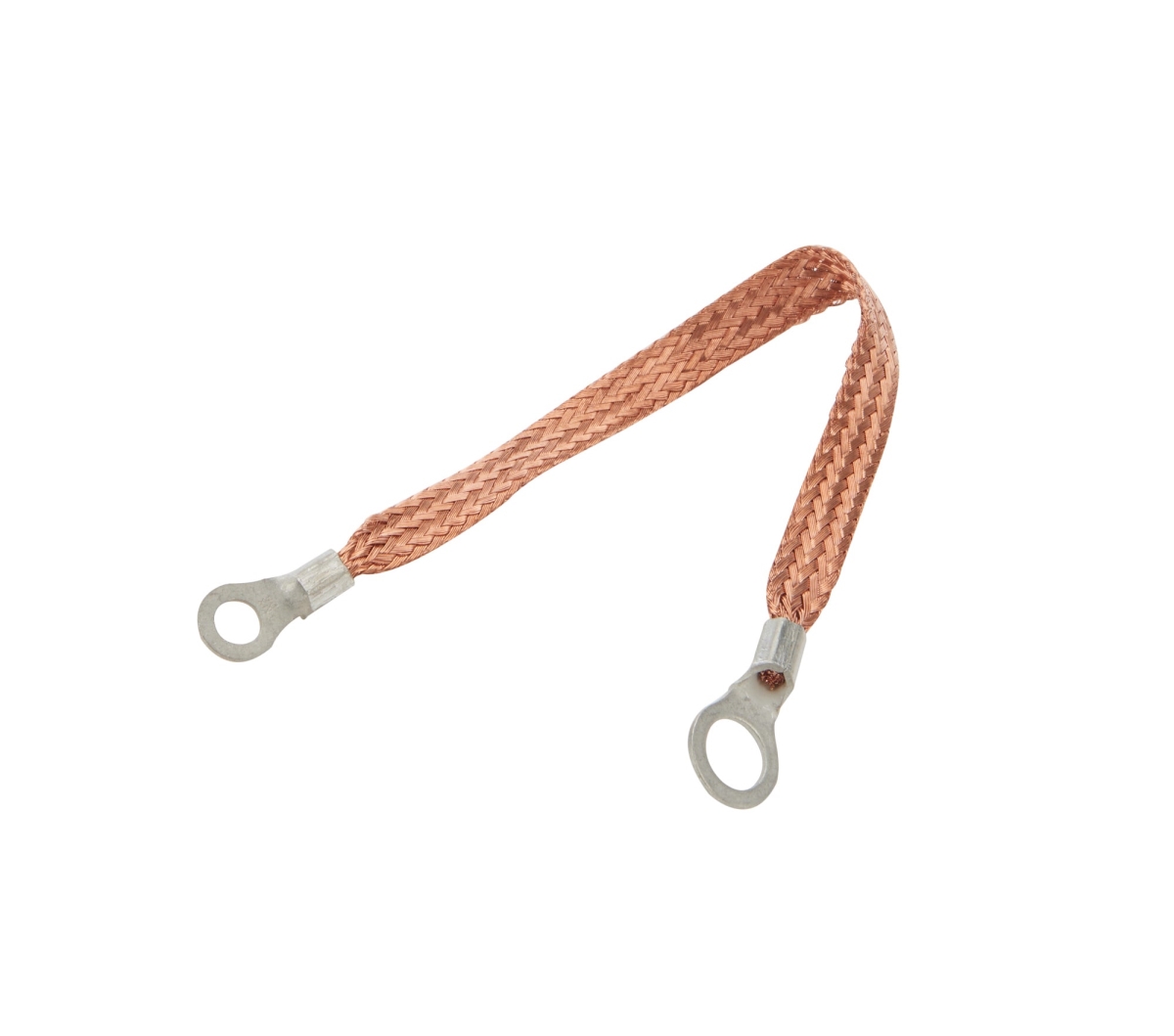 Copper Ground Strap - 9 in. - Set of 1 - Durable Connection