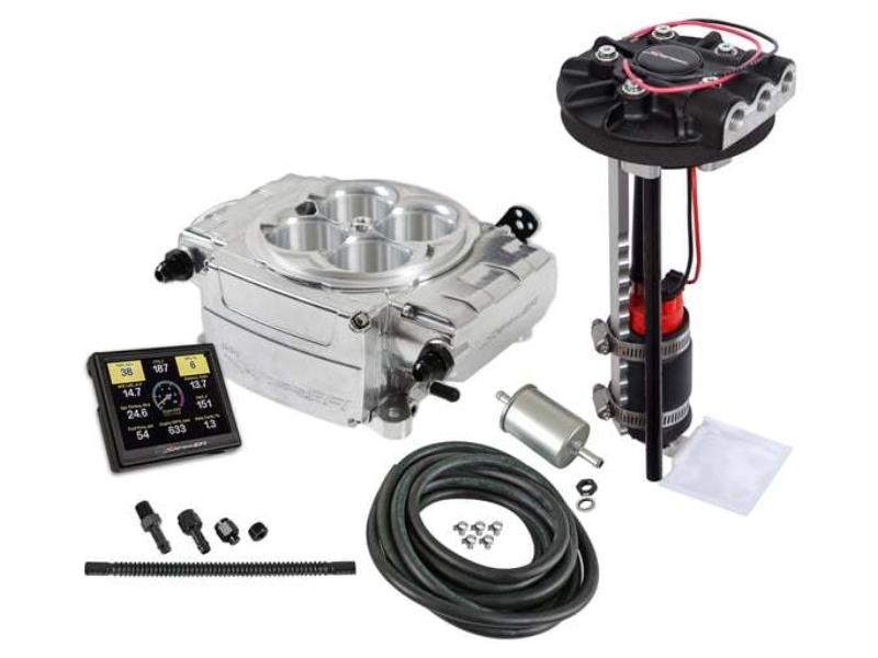 HLY550-510-3XD EFI Master Kit with Sniper 2 Returnless Retrofit System, Silver