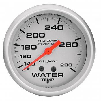 4631 Liquid-filled Water Temperature Gauges - 2.62 In. - 140-280 Deg