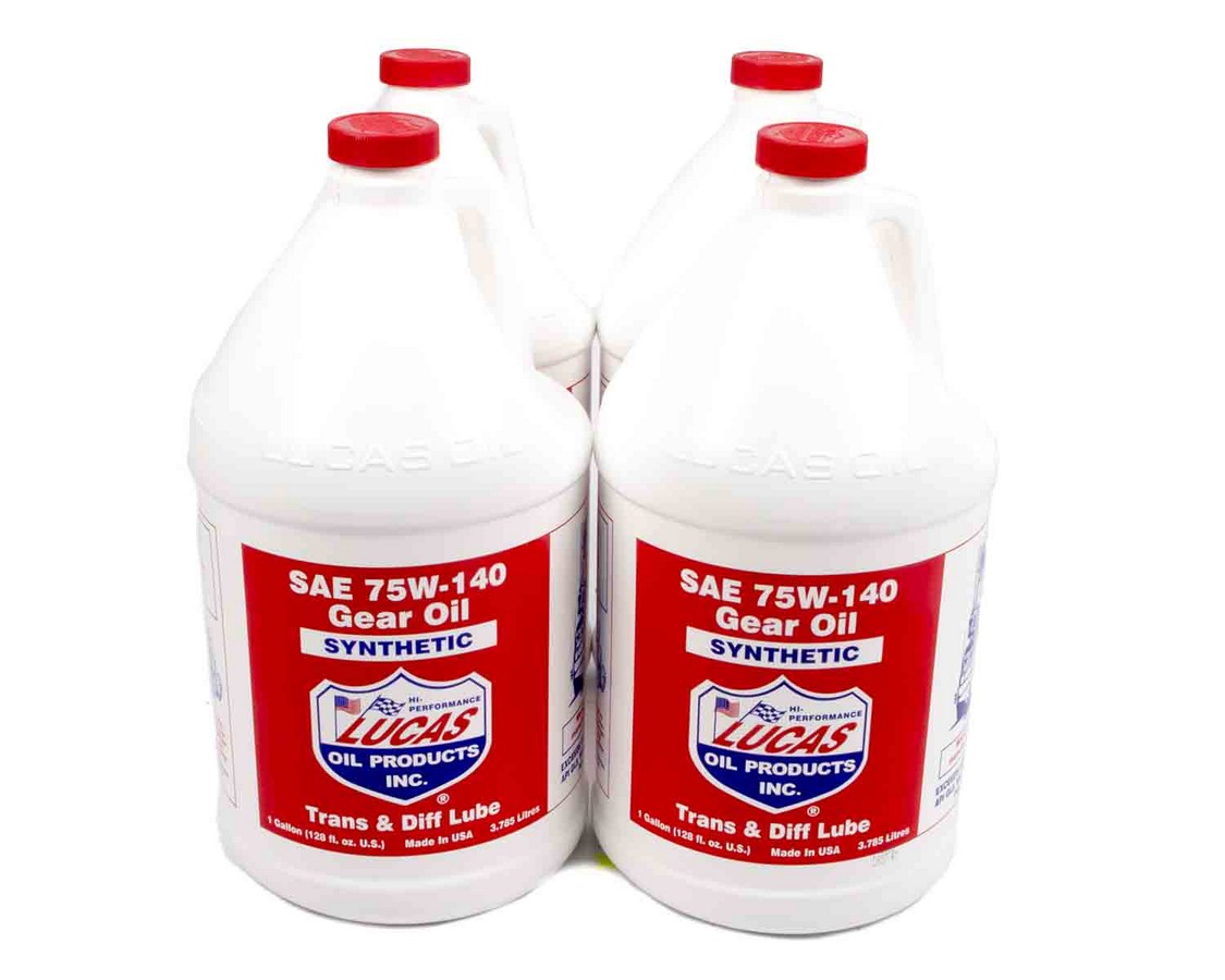 10122 75w140 Synthetic 1 Gal Transmission & Differential Gear Oil - Set Of 4
