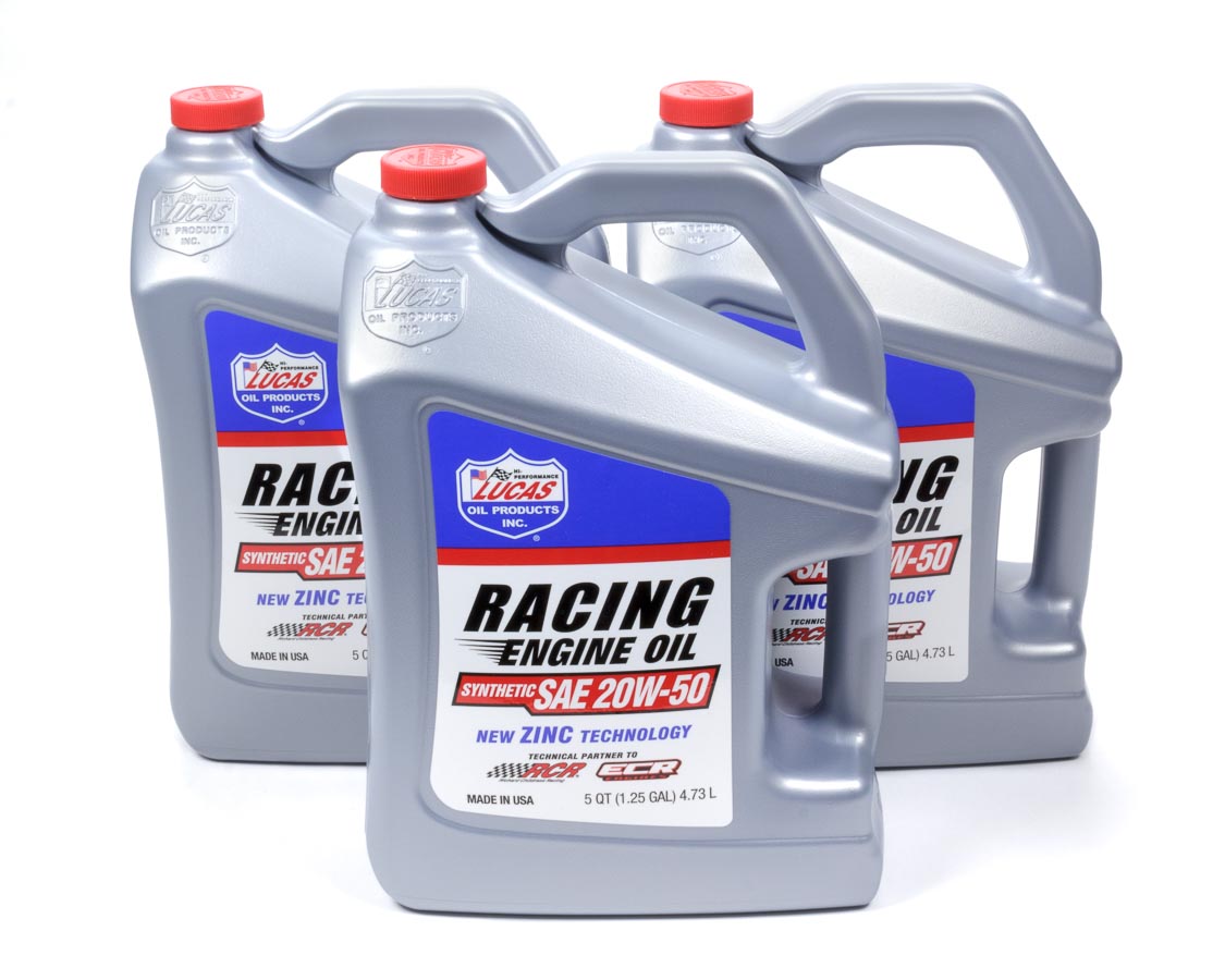 10616-3 Zddp 20w50 Synthetic Racing Motor Oil - 5 Qt. - Case Of 3