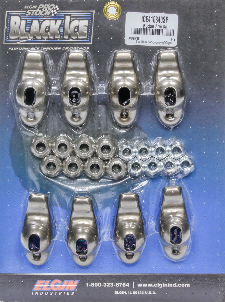 ICE410840SP B-I Rocker Arm Kit for Small Block Chevy - 1.60 Ratio 0.37 Stud