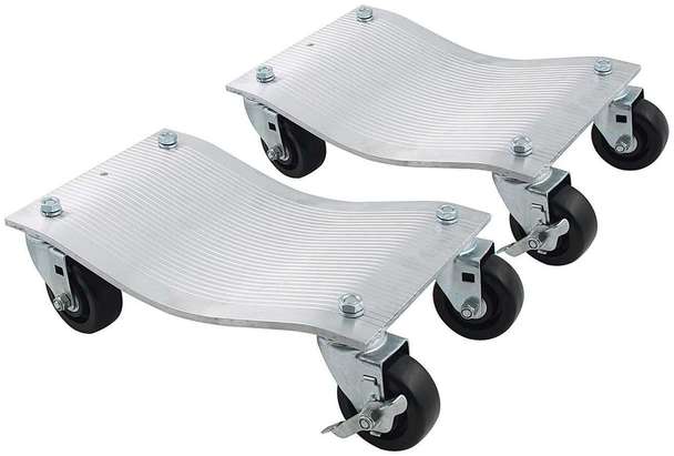 All10135 Alluminum Wheel Dollies With Deluxe Casters, Pack Of 2