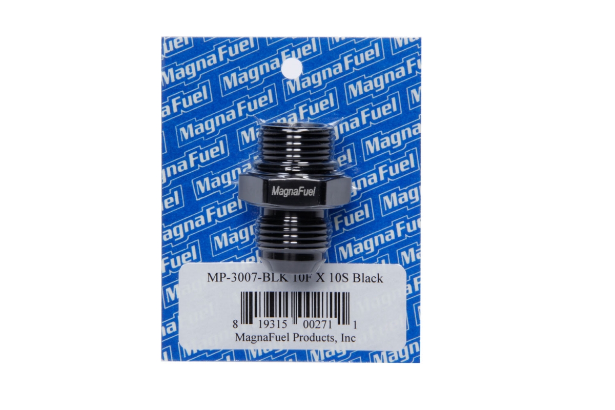 Mp-3007-blk -10 An To -10 An Straight Adapter Fitting - Black
