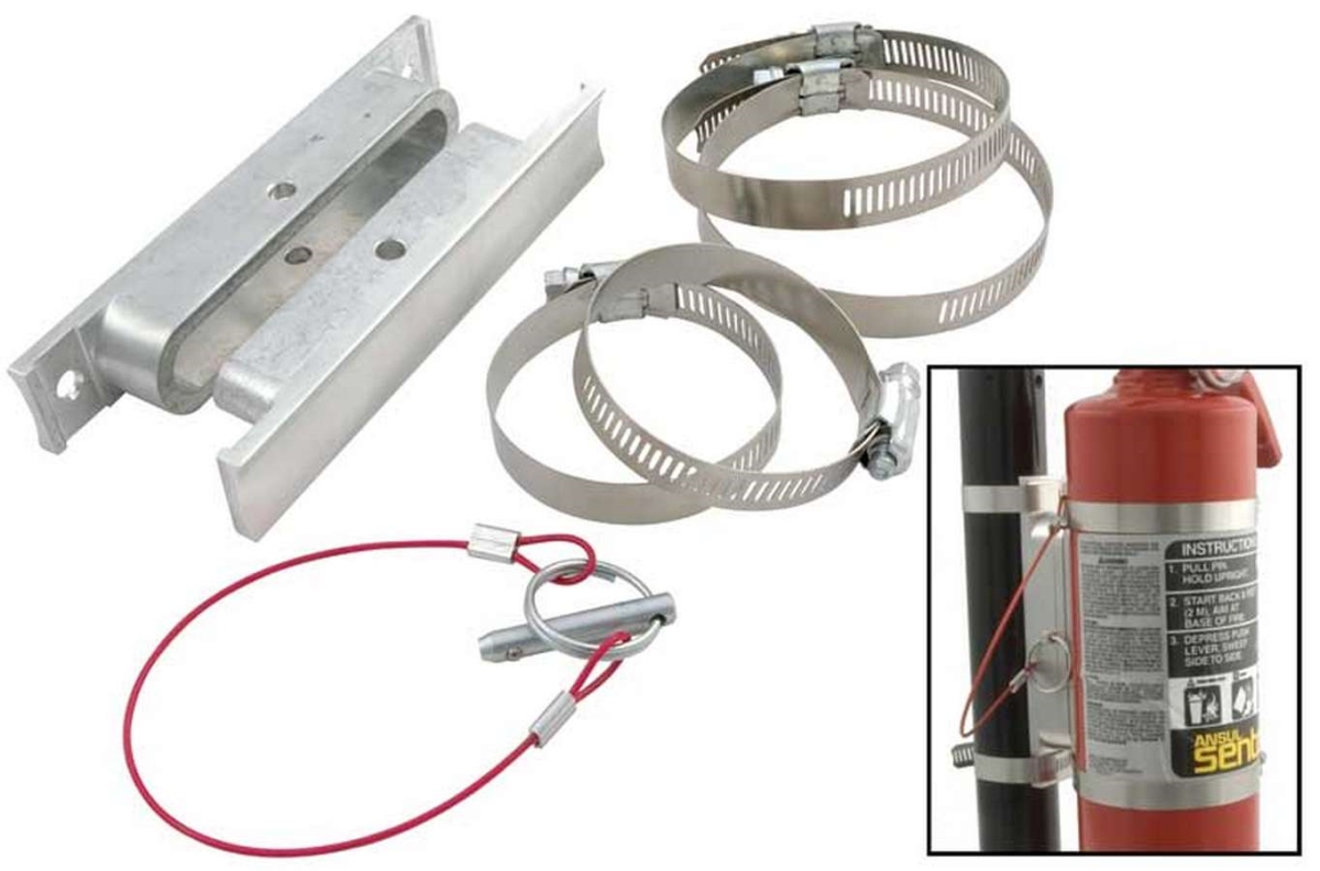 Allstar Performance ALL10510 Quick Release Fire Extinguisher Bracket Allstar Performance ALL10510 Quick Release Fire Extinguisher Bracket